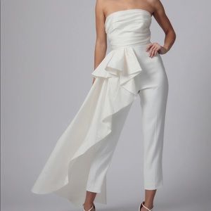Jay Godfrey Sky Strapless Jumpsuit
